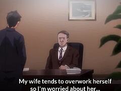我是一个Hentai动画中的出轨妻子,与我的丈夫老板一起进行性行为,以换取他的专业进步